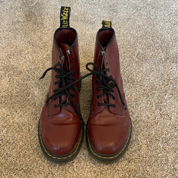 Dr. Martens Shoes - Doc Martens 1460 Smooth Leather Lace Up Boots